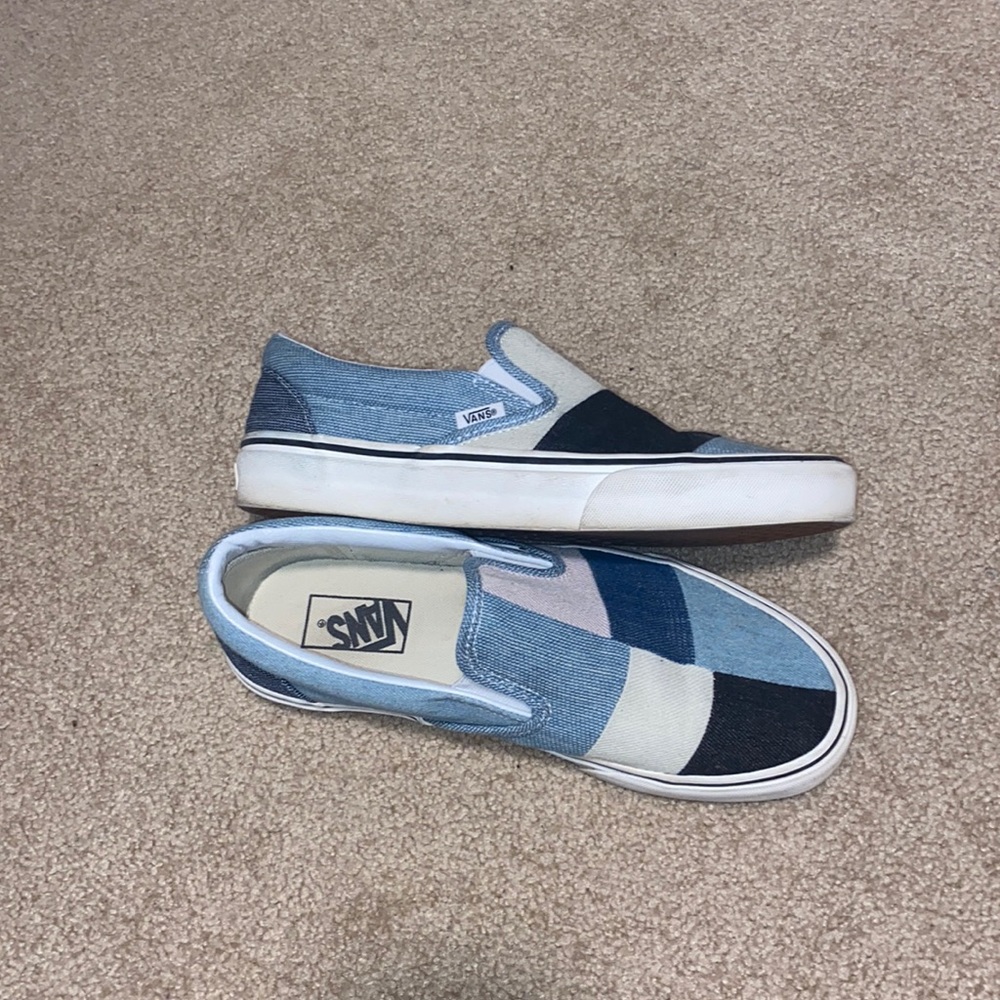 Vans Slip on Patchwork Shoes US Women’s 9.5